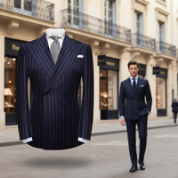 Ensemble de costumes de blazer croisé de bonne qualité pour homme, idéal pour les affaires, le bureau, les événements formels et les mariages