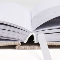 Fournitures de Journal, impression de Logo personnalisé, couverture en lin, Journal de Manifestation d'déclarations