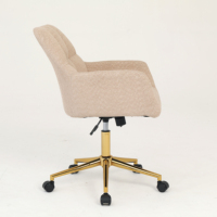 Chaise de bureau moderne en fer métal finition dorée pour salon hôpital atelier restaurant café hôtel meubles