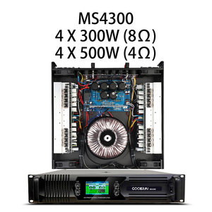 Amplificateur de puissance Gooermi 2U 4 canaux classe H 1000W Amplificateur professionnel pur pour systèmes de sonorisation de scène PA - Product Image 2