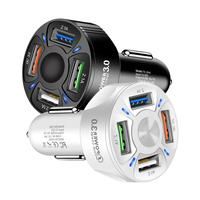 Chargeur de voiture rapide QC 3.0 7A Oraimo 4 ports USB C pour téléphones Android