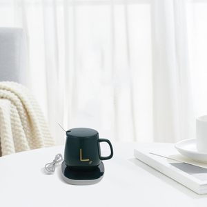 ชุดของขวัญขายดีสุดหรูทันสมัยแก้วกาแฟนม55องศาพร้อมแผ่นทำความร้อนอุณหภูมิคงที่ความร้อนอัจฉริยะ - Product Image 4