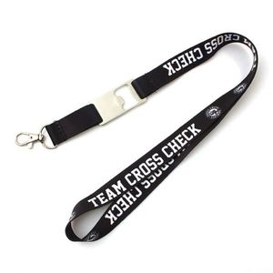 Custom Design <b>Polyester</b> Printed Durable <b>Lanyard</b> Bottle Opener - Product Image 1
