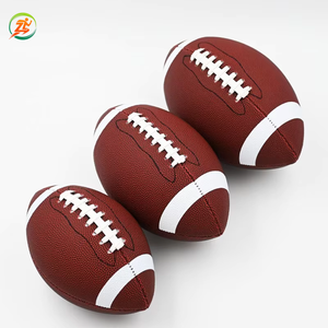 Manufacturer Custom American <strong>Football</strong> Model 003 No. 3 No. 6 No. 9 Machine-sewn PU Microfiber Competition Training PVC - Product Image 1