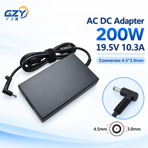 อะแดปเตอร์ชาร์จไฟแล็ปท็อปแบบบาง 19.5V 10.3A 200W 4.5*3.0 มม. GF66 GF76 GF75 MS-17L1 Darkelf 4 5 6Air 6 Pro สำหรับแล็ปท็อป H P - Product Image 1