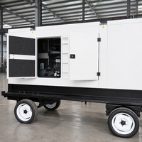 Générateur diesel Bofa 100 kVA 150 kVA 200 kVA 250 kVA 25 kVA 30 kVA 40 kVA 50 kVA 60 kVA avec remorque, générateur diesel silencieux mobile