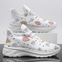 Chaussures de course POD UA Print pour femmes, légères, respirantes, avec empeigne en mesh et semelle amortie, chaussures personnalisées par sublimation.