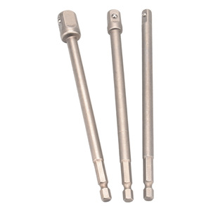 Adaptador de varilla hexagonal de 150 mm de acero, convertidor de varilla AD, juego de herramientas para taladro eléctrico con varilla de conexión de enchufe, directo de fábrica - Product Image 1