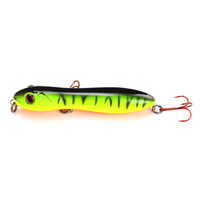 WEIHE 10.5CM/16.1G Umpan Pancing Kepala Ular Pencil Hard Artificial Bait Topwater Mata 3D Bahan ABS Air Tawar