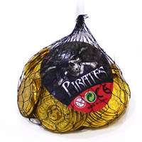 Vente en gros de 100 pièces de monnaie de pirate, 50 pièces d'or en plastique, trésor de jeu, jeton d'argent