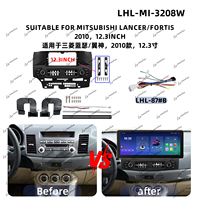 Cadre multimédia audio pour voiture en gros d'usine pour MITSUBISHI LANCER/ FORTIS 2010, panneau d'écran de moniteur de voiture, cadre d'autoradio Android