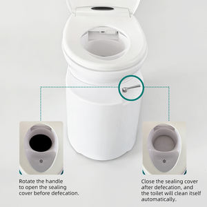 Toilette Intelligente Automatique Électrique pour VR, Structure en Deux Pièces avec Fonction de Broyage, Rotative et Étanche - Product Image 3
