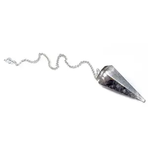 Buy Orgone Healing Pendulum Wholesale | Supplier of Amethyst 6 Faceted Orgonite Pendulum online at best rates