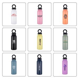 Bouteille d'eau isotherme en acier inoxydable avec couvercle magnétique et support pour téléphone, logo personnalisé, 24 oz, moderne et pratique pour la salle de sport - Product Image 4