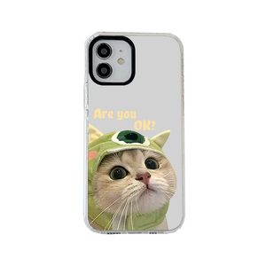 Ốp điện thoại di động họa tiết mèo dễ thương Ốp điện thoại in màu cho <span class=keywords><strong>iPhone</strong></span> 16 15Pro Vỏ bảo vệ Silicon chống rơi - Product Image 2