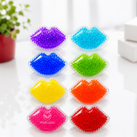Compresse de gel réutilisable en forme de lèvres, chaude/froide, en PVC non toxique, pour soulager la douleur et l'inflammation, apaisement et confort pour les soins post-cosmétiques