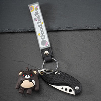 Couteau à colis express portable en acier inoxydable dentelé avec crochet, pour camping, survie, déballage, porte-clés pliant