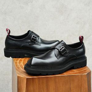 Chaussures Derby Homme à Lacets et Semelle Épaisse, Style Coréen, Respirantes et Légères, Idéales pour l'Été et les Fêtes - Product Image 4