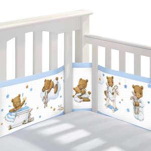 Kids Breathable Mesh Liner for Full-Size <strong>Cribs</strong>, <strong>Classic</strong> 3mm Mesh, Light Pink Size 4FS Covers 3 or 4 Sides - Product Image 5