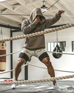 ¡Nuevos Pantalones deportivos para hombre de Amazon, pantalones cortos de doble capa transpirables con múltiples bolsillos de cintura alta para ropa informal al aire libre en Stock! - Product Image 5