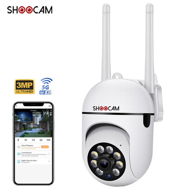 Factory Price 3MP CMOS Sensor Network Camera PTZ Wireless CCTV Home Security Camera H.265 Night Vision Motion Detection Camera