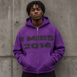 Wholesale Premium Quality Distressed <b>Purple</b> <b>Hoodie</b> Custom Logo Vintage Washed Oversized <b>Men</b> Sweatshirt Manufacturer - Product Image 2