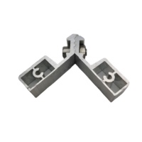 Profils d'angle de fenêtre en aluminium 6063-T5 modernes, surface polie/sablée, construction solide et durable, accessoires primaires