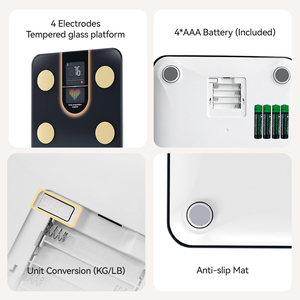 Phòng tắm thông minh quy mô xanh-răng Kích hoạt cơ thể thủy tinh điện Heart Rate và Body Fat Analyzer - Product Image 5