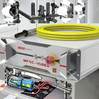 Mesin Pemotong Laser Serat Akurasi Tinggi Hm MAX 1500W MFSC-1500X Sumber Daya Optik Kondisi Baru Panjang Gelombang 1064nm Garansi 2 Tahun