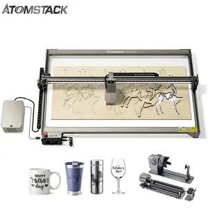 ATOMSTACK A40 S40 X40 Max 210W 800*400mm Power Adjustment 24W/48W with Air Assist CNC Metal Wood Acrylic Laser Cutting Machines