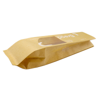 JM emballage personnalisé production en usine sac d'emballage PE pour pain fenêtre arrière gousset latéral scellé pour usage alimentaire industriel