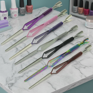 ไม้กดเล็บมืออาชีพ NAIL MAGIC WAND สแตนเลสสตีล สองด้าน ใช้ซ้ำได้ ทนทาน ดัดโค้ง ดันหนัง ใช้งานได้หลากหลาย สำหรับเล็บอะคริลิค - Product Image 2
