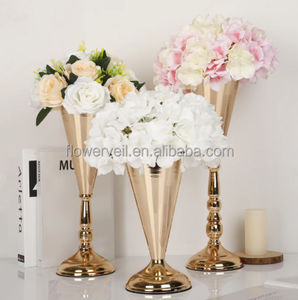 Pha Lê bàn đám cưới centerpieces kim loại sắt hoa bình đứng nến chủ sở hữu đèn lồng lọ cho giáng sinh trang trí bên - Product Image 2
