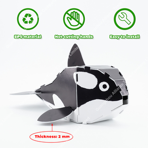 5 Rompecabezas de Animales 3D para Adultos, Rompecabezas de Espuma Tridimensional de Panda, Pingüino, Dinosaurio, Ballena, Rompecabezas 3D para Niños - Product Image 5