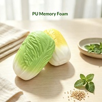 Jouet Squishy Réaliste en Forme de Chou en EVA à Remontée Lente, Anti-Stress et Décompression pour Adultes, Vente en Gros Zhejiang