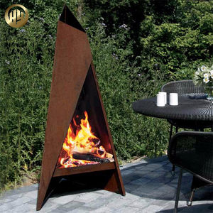 Cheminée BBQ en acier corten HY, best-seller, <span class=keywords><strong>foyer</strong></span>, poêle, jardin, extérieur, brûleur à bois, cheminée verticale, résistant à la chaleur - Product Image 4