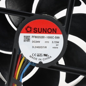 Sunon PF80252B1-1000C-S99 80x80x25มม. 24VDC 155mA 3.72วัตต์4800รอบต่อนาทีตลับลูกปืน60CFM ไฟฟ้าอินเวอร์เตอร์ตู้ระบายความร้อนตามแนวแกน - Product Image 6