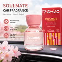 FASHIKO Désodorisant Voiture OEM ODM 80ml Flacon de Parfum Liquide Anti-déversement Écologique avec Coton Diffuseur Sûr pour Enfants/Animaux Domestiques Longue Durée