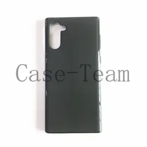 Fabricante al por mayor mate TPU casos suave esmerilado contraportada funda de silicona para teléfono móvil para Samsung Galaxy Note 10 negro