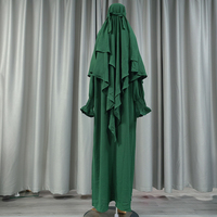 Abaya Kaftan de dubaï, Robe Musulmane longue, Jazz 2 couches, ensemble Khimar, turquie prière Islam, Robe Hijab pour femmes, nouvelle collection 2023