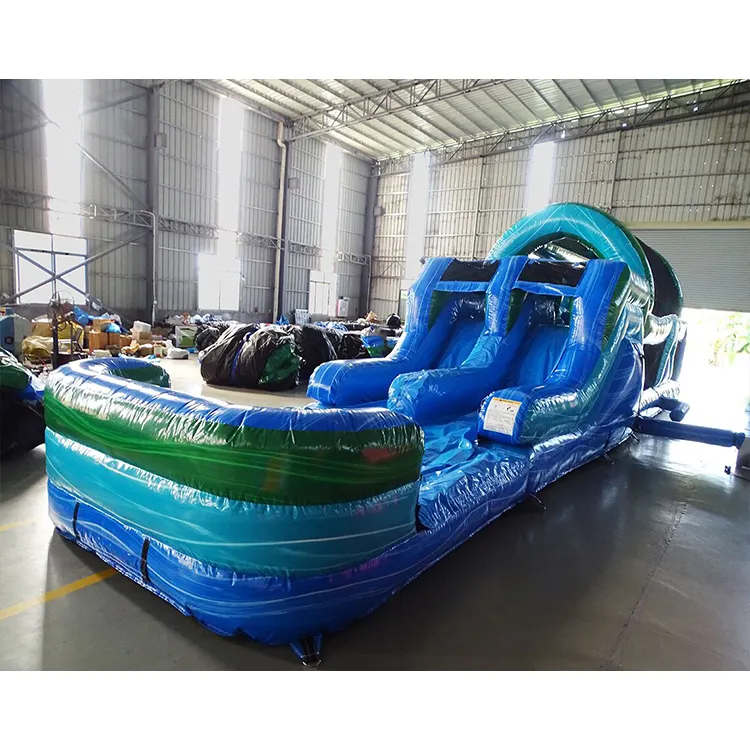 Indoor Outdoor taman bermain lucu hiburan besar komersial PVC Inflatable rintangan dengan Slide 2023