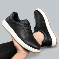 Chaussures en cuir véritable respirantes pour hommes, modèle décontracté en cuir de vachette première couche, nouvelle collection 2025, baskets blanches pour hommes