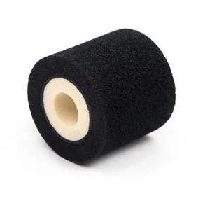 Black 36mm*32mm Dia*Height Hot Melt Ink Roller / Hot Ink Roll For Date Coding