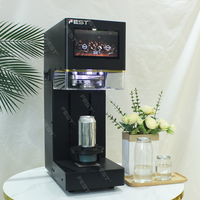 Machine de scellage de bouteilles en plastique et de canettes en aluminium FEST, sans rotation, pour le scellage de canettes