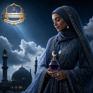 Extrait de <span class=keywords><strong>Parfum</strong></span> Unisexe Moonlight Oud 30% <span class=keywords><strong>Iris</strong></span> Argenté Safran Oud Rose Bois de Santal Musc Cadeau Ramadan - Product Image 3