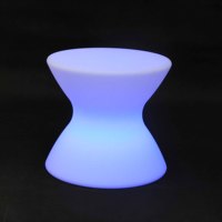 Chaise de plage LED lumineuse moderne et colorée en plastique, mobilier d'extérieur, tabouret de bar pour la maison, avec 16 couleurs changeantes, résistant aux UV, produits rotomoulés