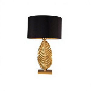 Royal Vintage Leaf Shaped Metal Glass Antique Table <b>Lamp</b> Bedroom Living Room <b>Office</b> Decorative High Lighting <b>Lamp</b> Desk <b>Lamp</b> - Product Image 1