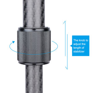 Stabilizzatore Gimbal Portatile in Fibra di Carbonio HHS700-Nero Certificato CE <span class=keywords><strong>RoHS</strong></span> Compatibile con Tutte le Fotocamere SLR e DV Controllo Manuale Cablato - Product Image 6