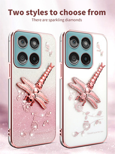 Funda para teléfono móvil con soporte de mariposa y flores para Motorola Edge 70/60 Fusion/60 <span class=keywords><strong>Pro</strong></span>/60 S/60, funda a prueba de golpes - Product Image 2