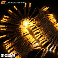 Guirlande lumineuse LED extérieure IP65 en caoutchouc pur, blanc chaud, pour décorations de jardin et de fêtes
